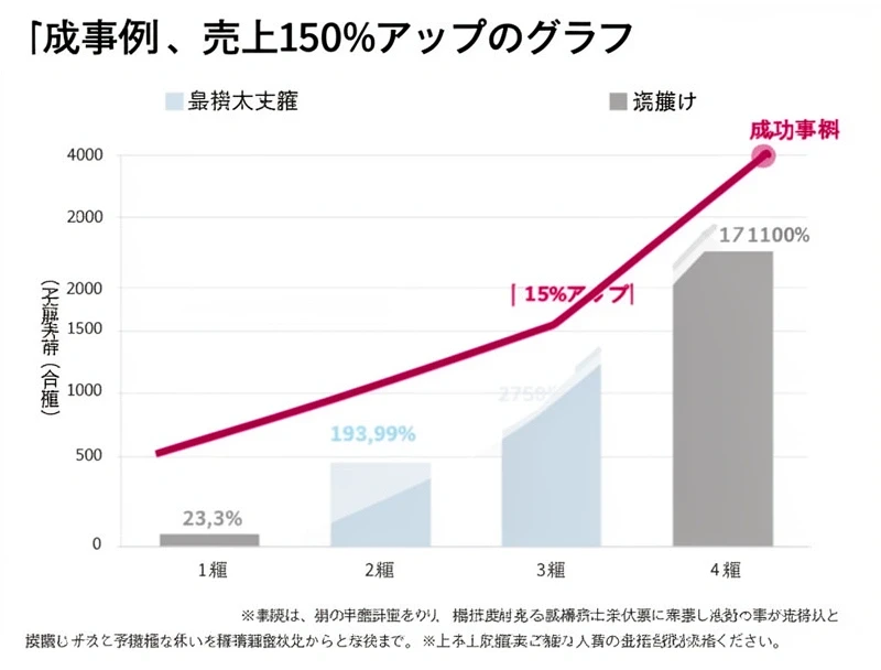 売上150%アップ